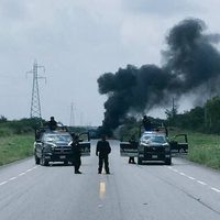 Provoca operativo bloqueos e incendios en Hidalgo, Tamaulipas