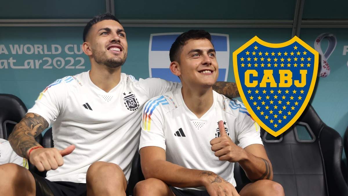 Paulo Dybala y Leandro Paredes. Fuente: (Minuto Neuquén)