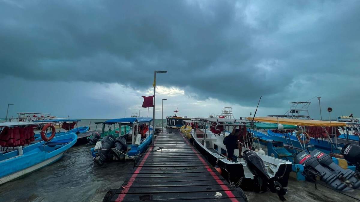 Lluvias fuerttes en Quintana Roo