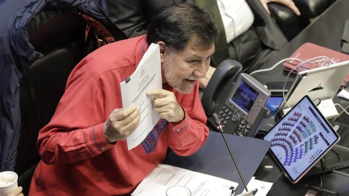 El senador Gerardo Fernández Noroña