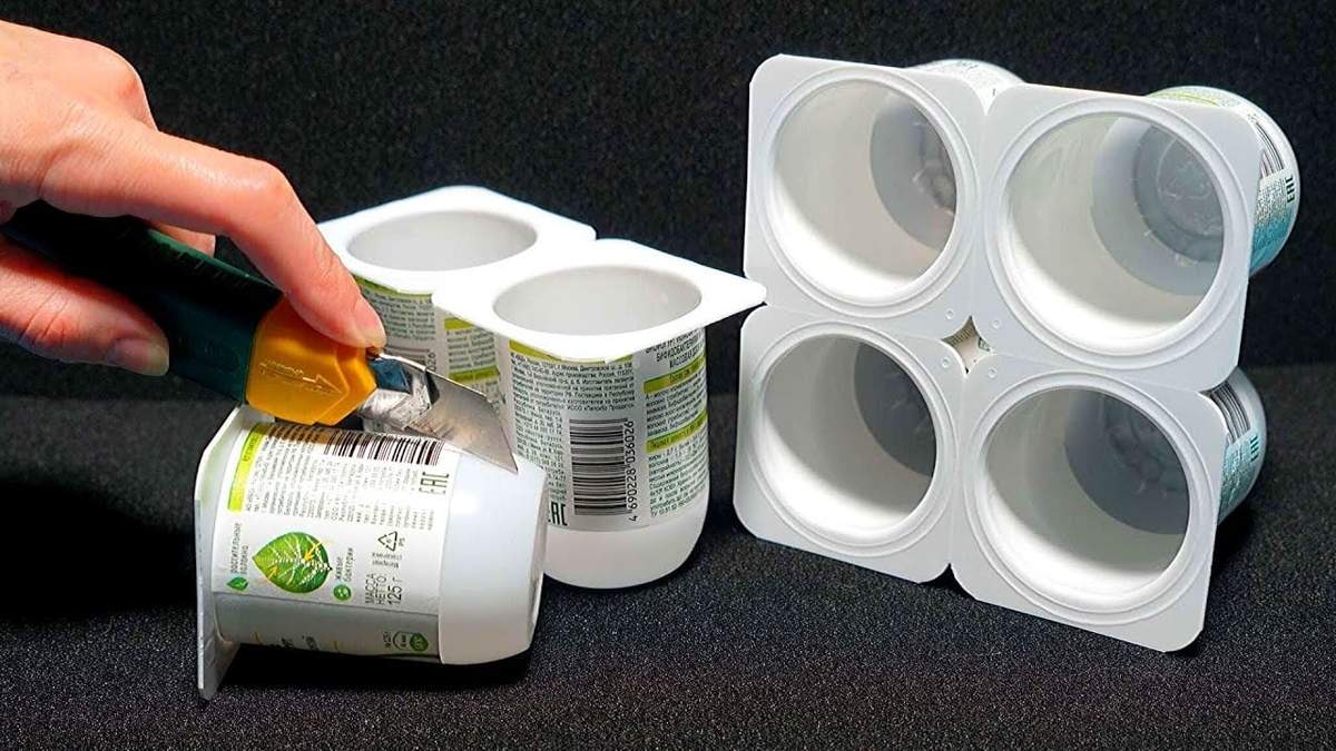 Envases de yogur. Fuente: (X)