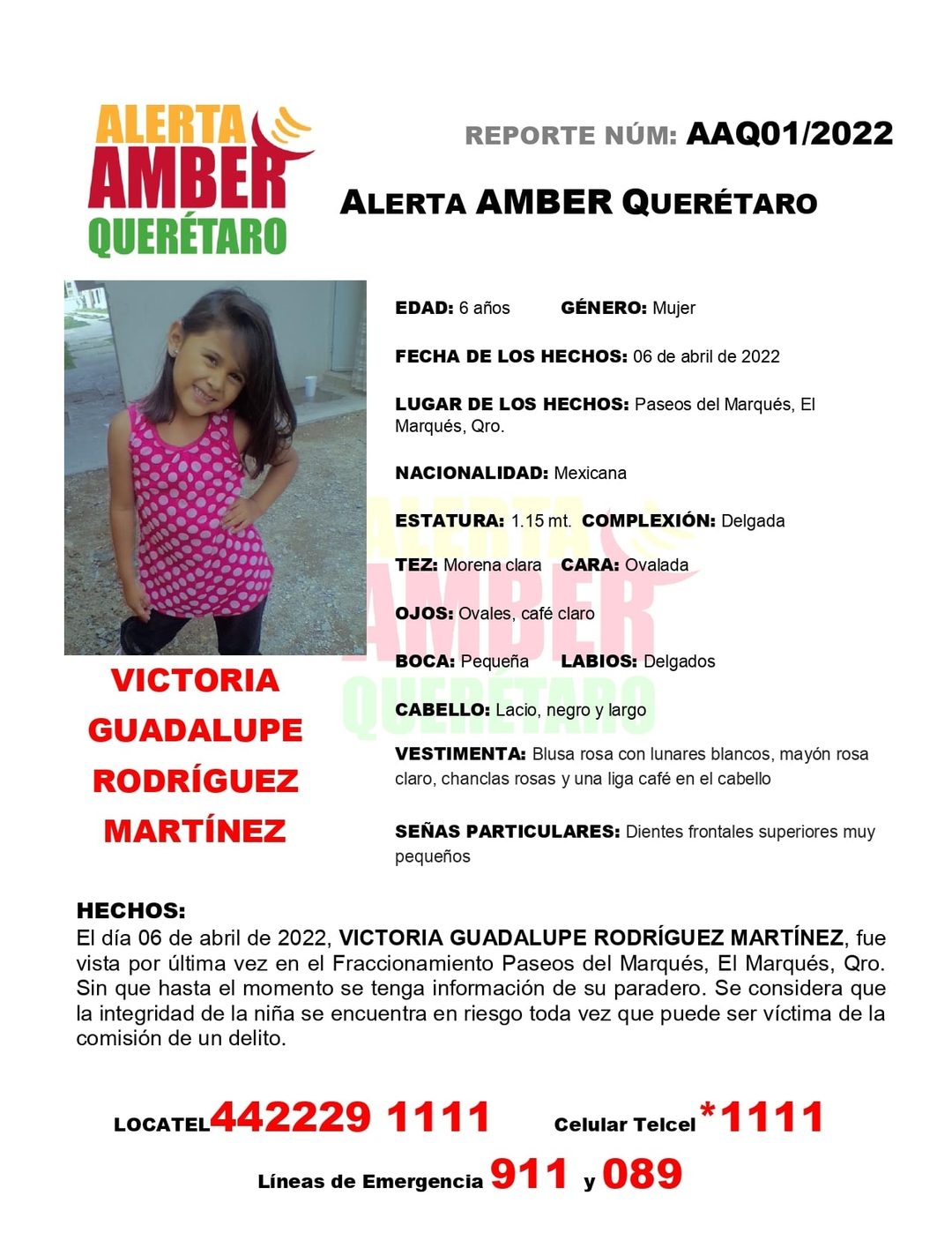 alerta amber