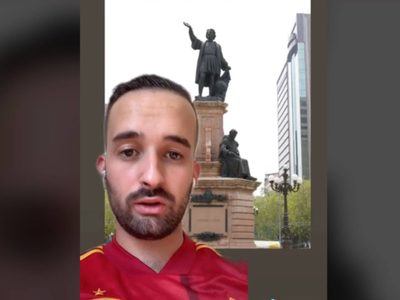 Sustituir la estatua de Colón es una "auténtica burrada", dice tiktoker español y lo tunden en redes