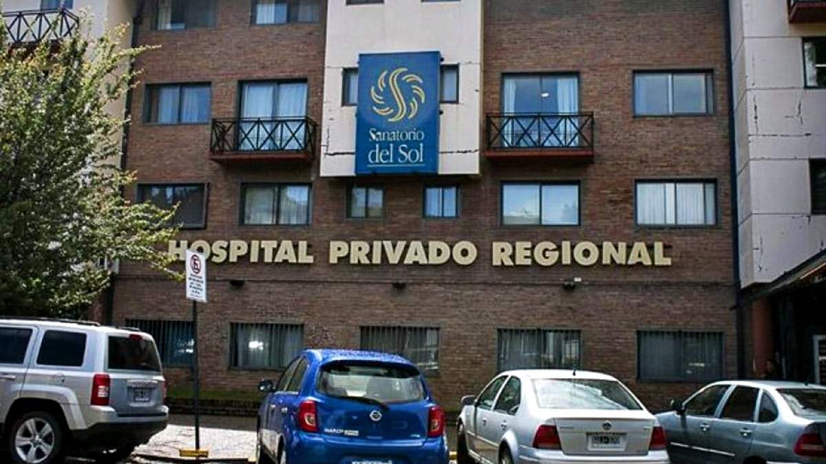 Hospital Privado Regional de Bariloche. Fuente: (Twitter)