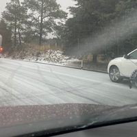 Se registra granizada en la México-Cuernavaca y provoca varios choques