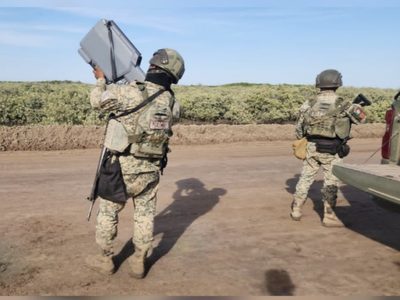Ejército derriba dron que sobrevolaba campo pesquero en Navolato