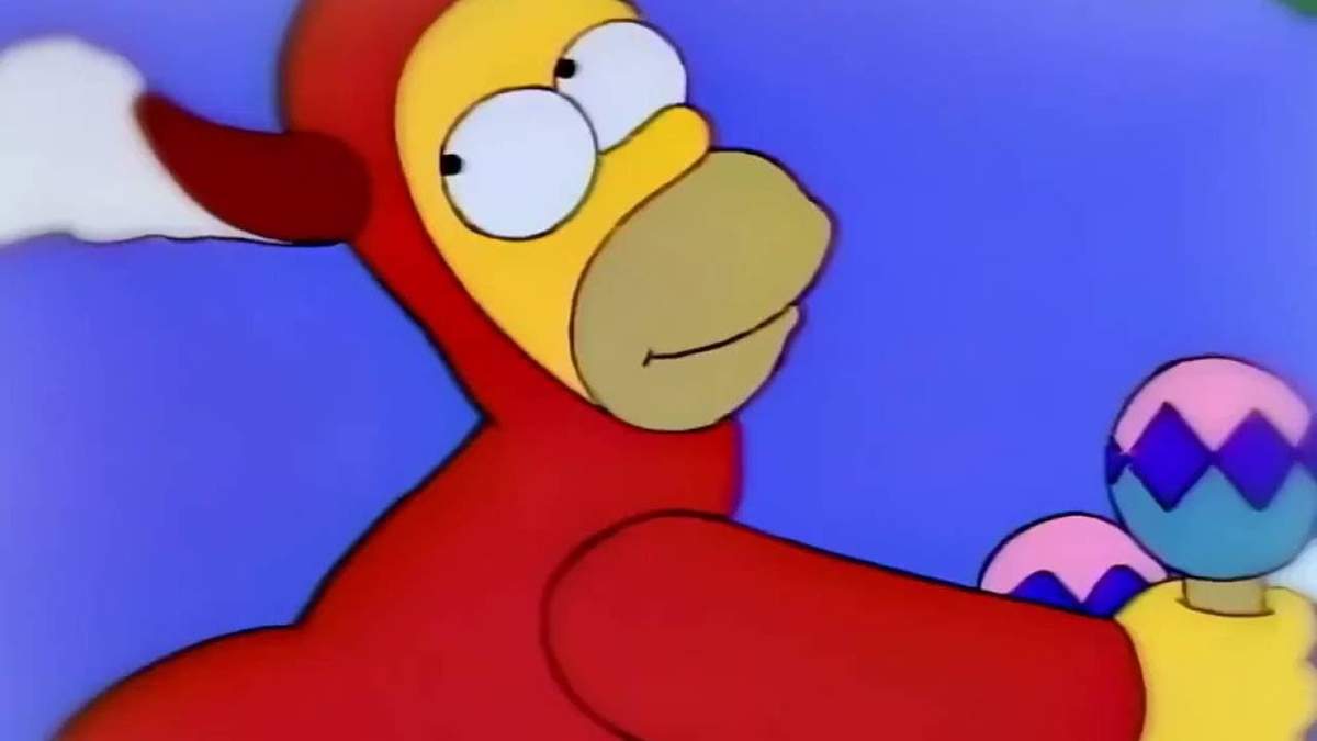 Homero en modo diablo. Fuente: (Twitter).