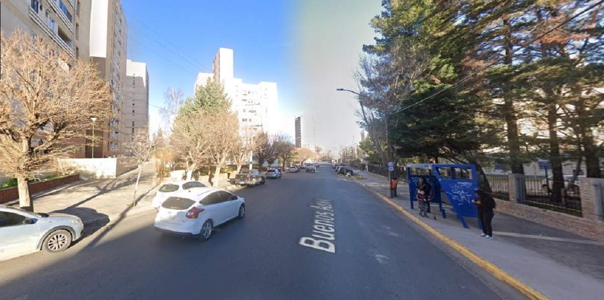La cuadra de Buenos Aires al 750 donde ocurrió el robo del auto. Fuente: (Google maps)