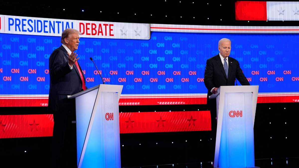 Trump y Biden en el primer debate