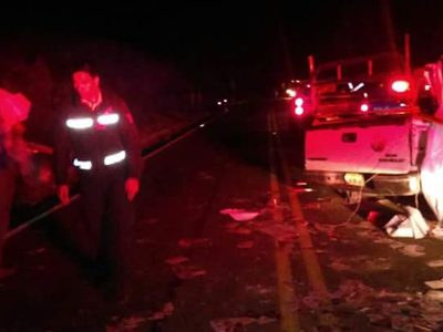 Mueren dos brigadistas del PRI en accidente carretero; 8 más resultan lesionados
