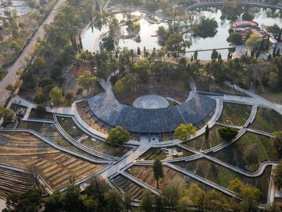AMLO inaugura la Calzada Flotante y el Centro de Cultura en Chapultepec