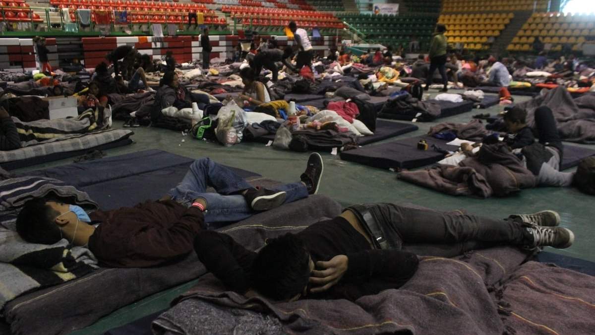 Un albergue para migrantes en el norte del país