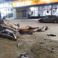Milagro: Un automóvil protagonizó un espectacular vuelco en Neuquén y el conductor resultó ileso