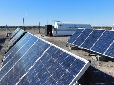 Energías limpias en Chubut: ponen en marcha el primer parque solar del Complejo de Puerto Lobos