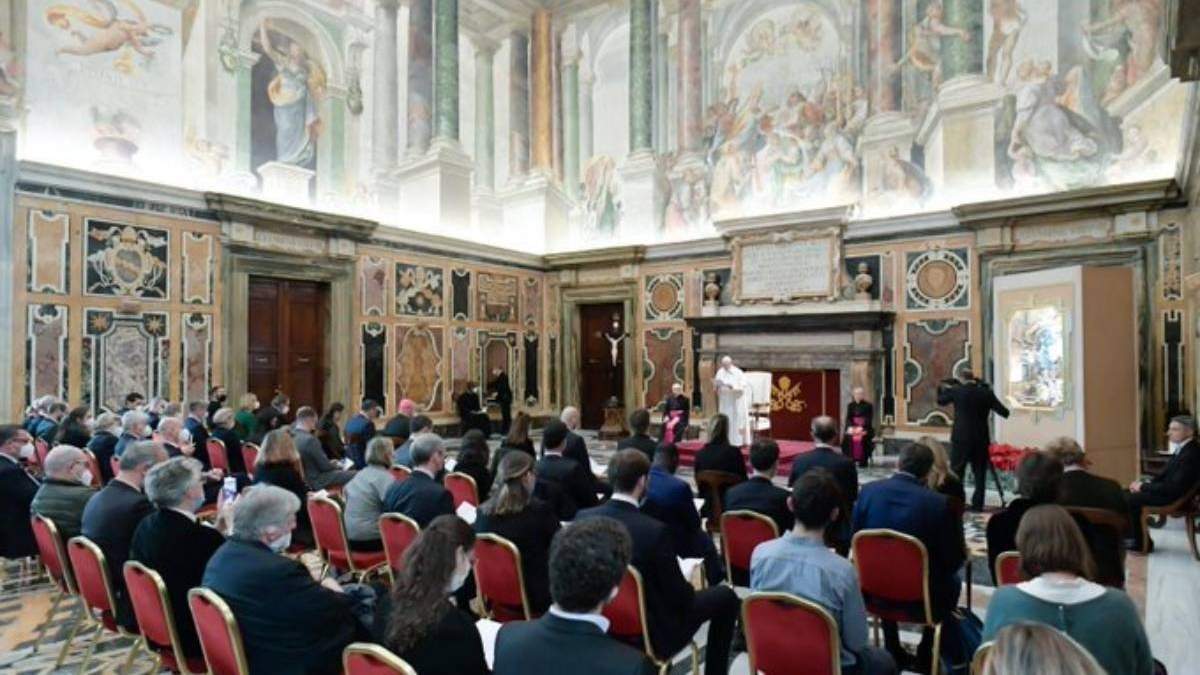 El Papa se reunió con un grupo de empresarios provenientes de Francia