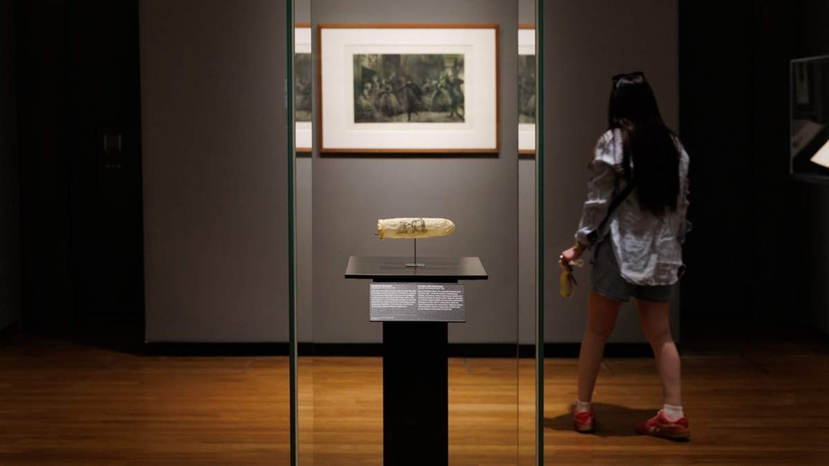 El Rijksmuseum de Ámsterdam, en los Países Bajos, exhibe preservativo realizado alrededor de 1830