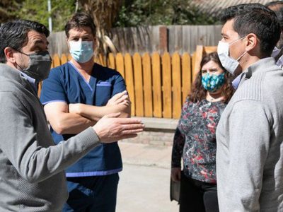 Marcos Koopmann recorrió una importante obra en San Martín de los Andes