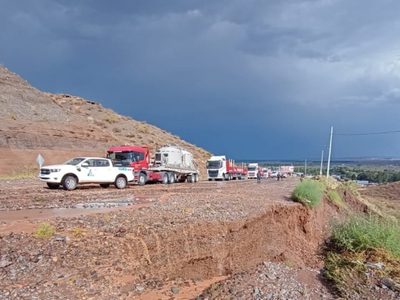 Comienza la reparación del terraplén de la ruta provincial 7 en Añelo