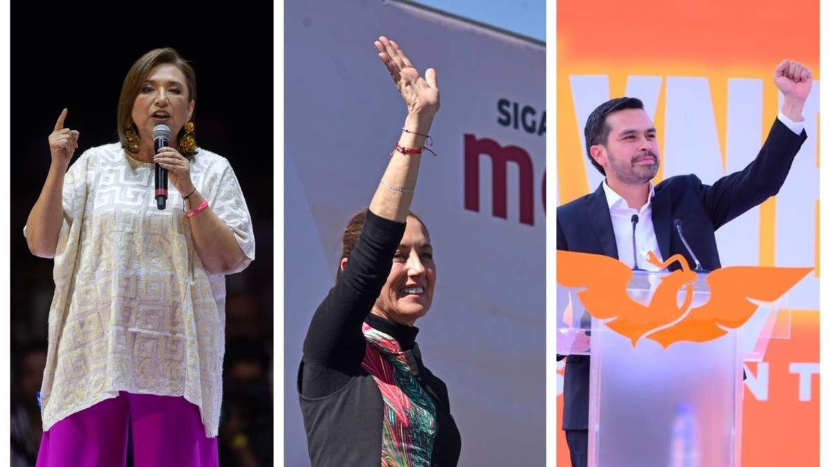 Los tres presidenciables
