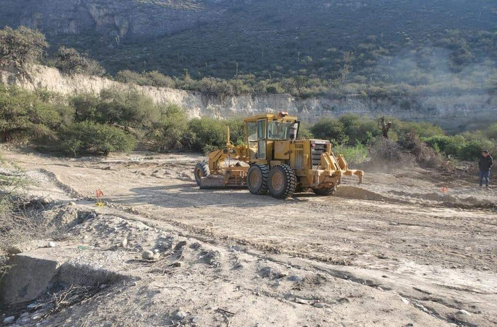 En el Altiplano tamaulipeco, construcción de vado conectará zonas ejidales