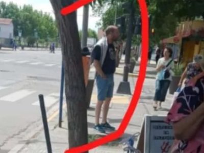 Creyeron ver a Emiliano Gatti en el Parque Central y comenzaron a escracharlo