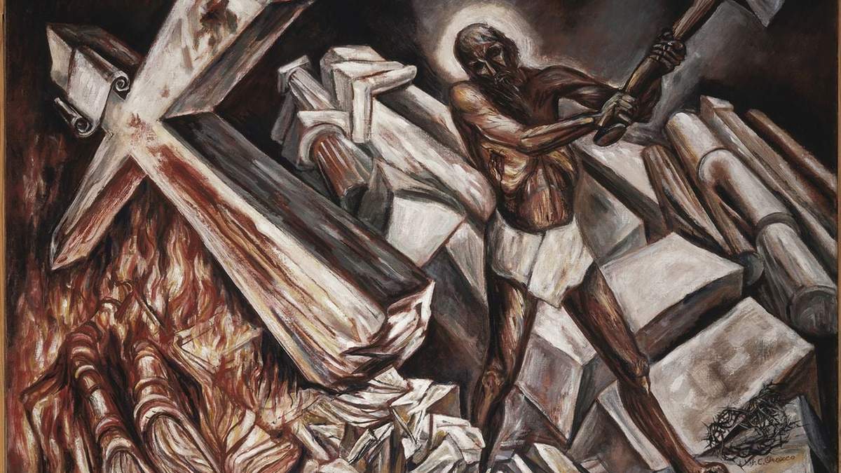 Cristo destruye su cruz