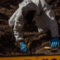 Hallan fosa clandestina con 15 bolsas con restos humanos y una osamenta, en El Salto, Jalisco