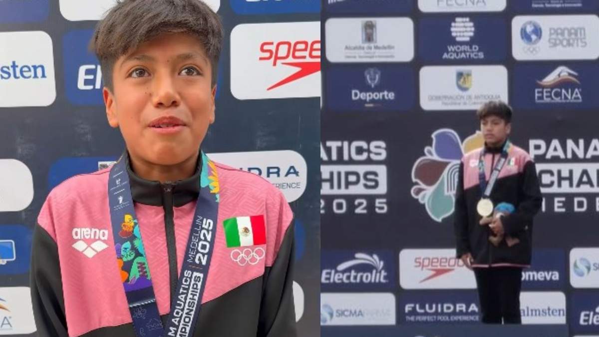 El mexicano Iñaki Hernández, de 12 años, obtuvo el oro en trampolín de 3 metros en Medellín, Colombia.