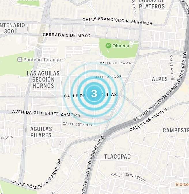 El epicentro del sismo del miércoles por la noche