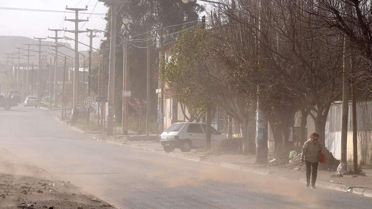 Alerta por fuerte viento en la provincia. Fuente: (Neuquén Informa).