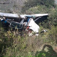 Cae aeronave en sierra de Veracruz; hay un muerto y un herido