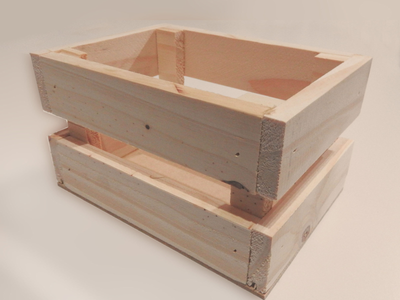 Si conseguís cajones de verdulería, guardalos y armá este increíble estante para ordenar tu cocina