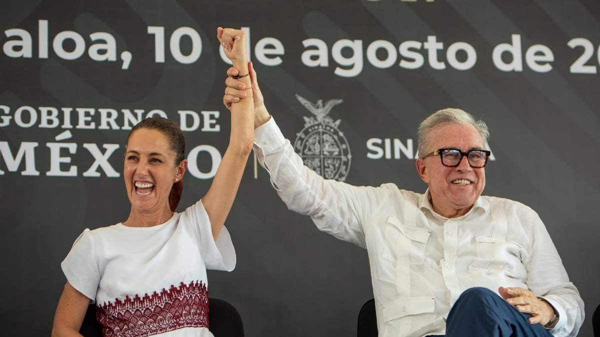 La virtual presidenta y el gobernador de Sinaloa