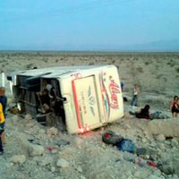 Vuelca autobús en Coahuila; hay siete muertos