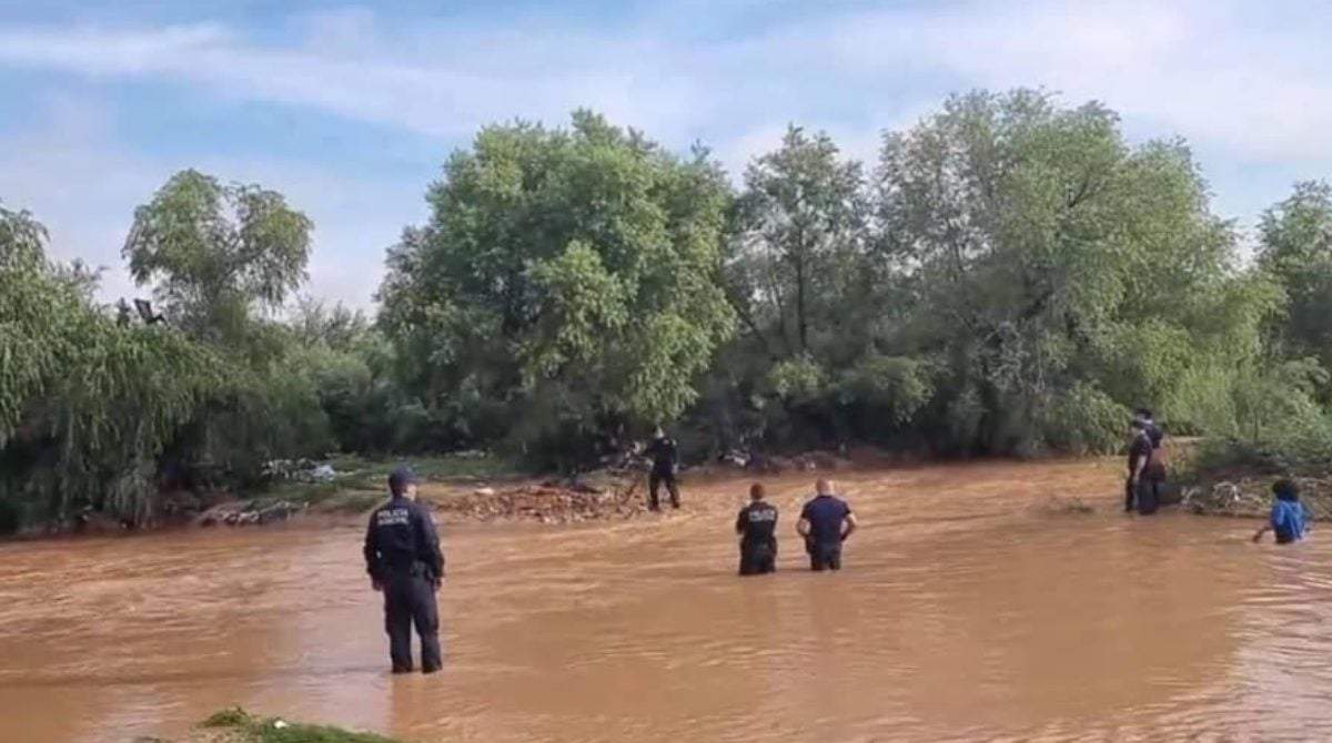 Labores de búsqueda en Agua Prieta