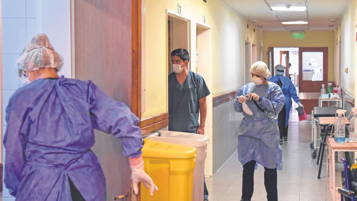 Situación interna del hospital de Cipolletti. Fuente: (Twitter)