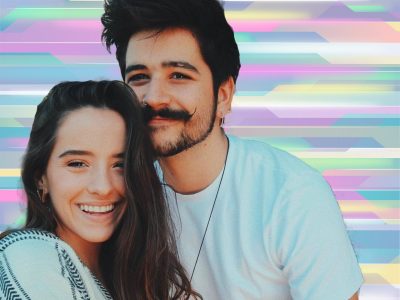 Fotos: Camilo listo para el espectáculo en los "Premios Juventud" junto a su inseparable compañera