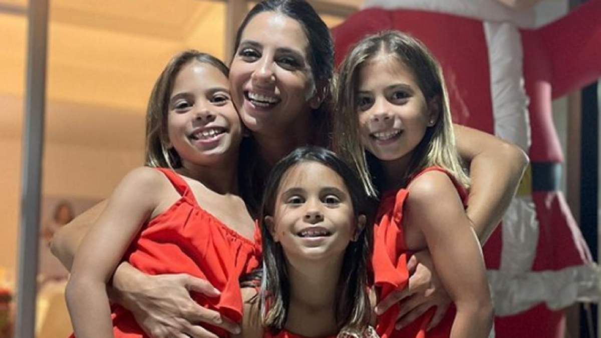 Cinthia Fernández y sus hijas. Fuente: (Instagram)