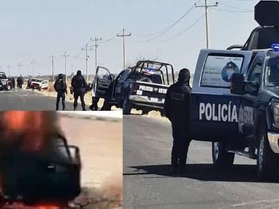 Zacatecas: Grupo delictivo hace explotar una patrulla con cuatro policías dentro