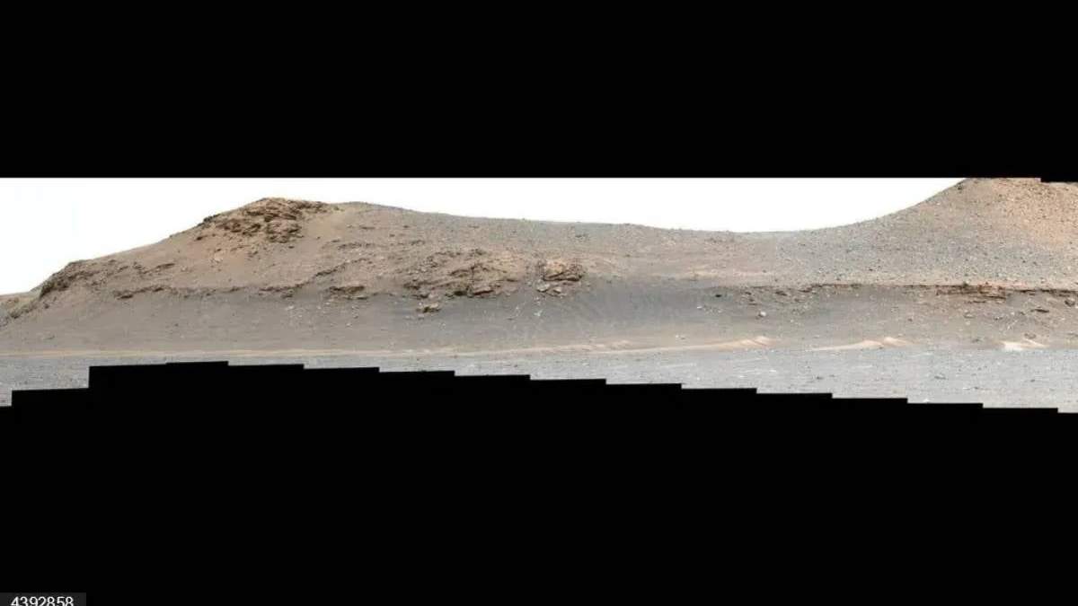 La extensión del delta del río del cráter Jezero tomada por el sistema Mastcam-Z rover Perseverance