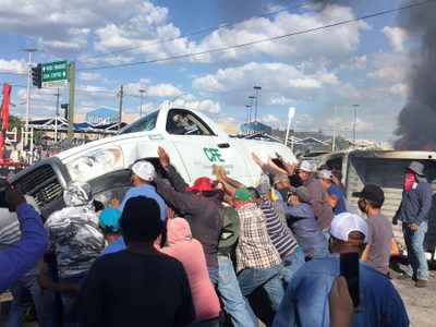 Estallan protestas en Delicias por envío de agua a Estados Unidos