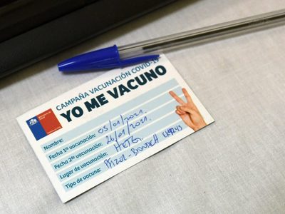 Chile se convierte en líder mundial de la vacunación contra el coronavirus