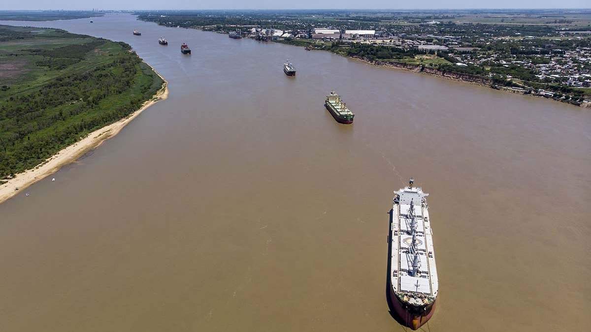 Hidrovía Paraná-Paraguay. Fuente: (Twitter)