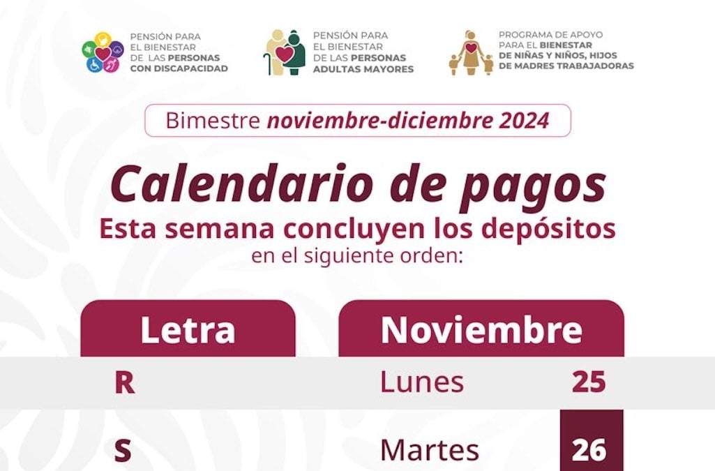 Calendario de pagos