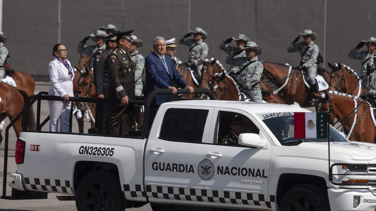 López Obrador encabezó el acto por el Tercer Aniversario de la creación de la Guardia Nacional
