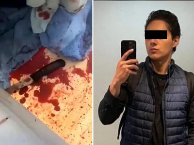Joven en Puebla apuñaló a la madre y hermano de su exnovia y luego huyó  (Video)