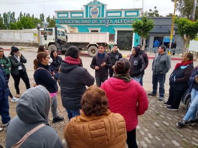 Municipales de Vista Alegre realizaron la tercera jornada del paro por tiempo indeterminado