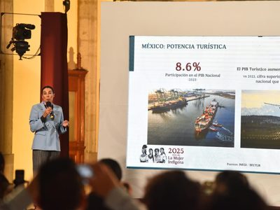 El número de turistas que visitó México aumentó 15.5% en 2024