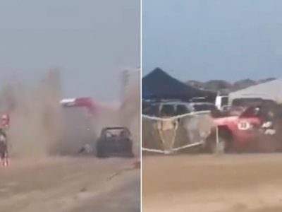 Tragedia en arrancones: Camioneta 4x4 choca con valla y arrolla a asistentes; murió un menor (Video)