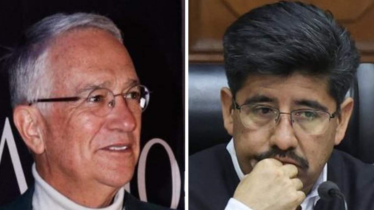Ricardo Salinas Pliego y el presidente de la Suprema Corte, Hugo Aguilar